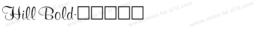Hill Bold字体转换